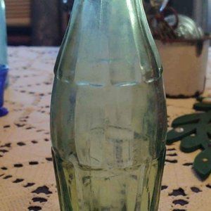 Vintage Green Glass Coke Bottle Ft Worth Texas 1973